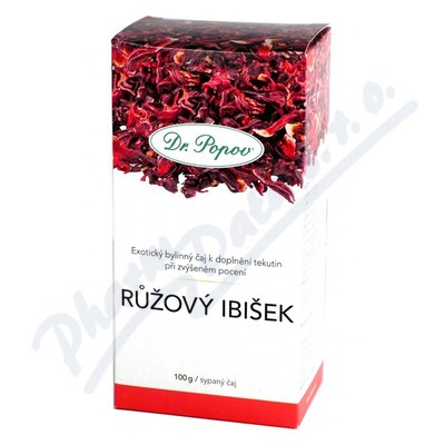 Dr.Popov Herbata Różowy hibiskus 100g
