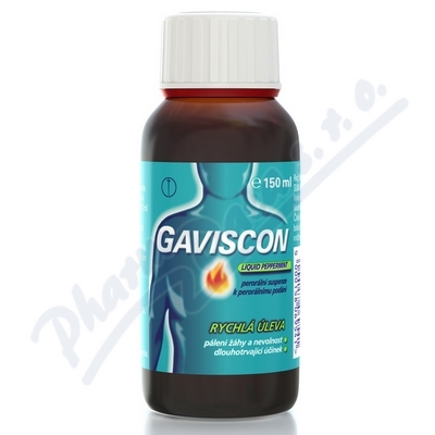 Gaviscon liquid peppermint por.sus. 1x150ml
