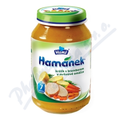 Hamánek Królik z ziemniakiem w sosie marchewkowym 230g 7M