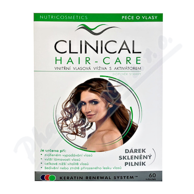 Clinical Hair-Care tob.60+szklany pilniczek - 2 miesięczna kuracja