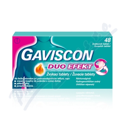 Gaviscon Duo Efekt žvýkací tablety por.tbl.mnd.48
