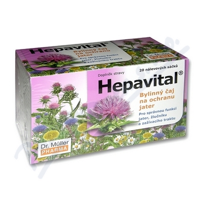 Hepavital bylinný čaj 20x1.5g Dr.Müller