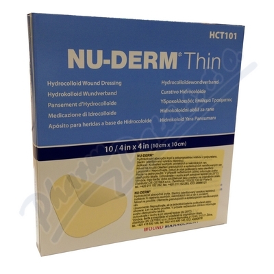 NU-DERM krytí hydrokoloid.Thin 10x10cm 10ks