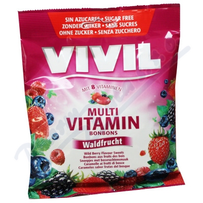 Vivil Multiwitamina owoce leśne 8 wit. bez cukru 80g
