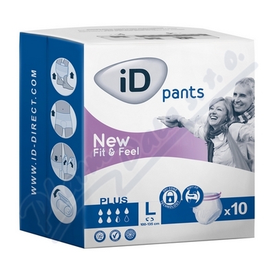 iD Pants Fit&Feel Large Plus 10ks 552136510
