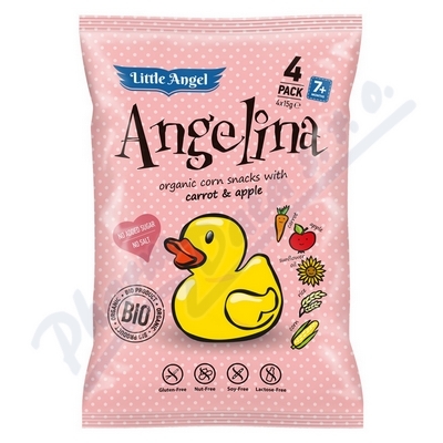 Bezglutenowy snack BIO Angelina dla dzieci 4x15g