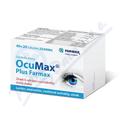 Ocumax Plus Farmax tob.40+20 gratis