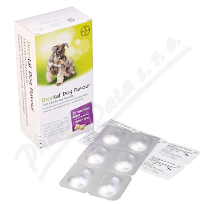 Drontal Dog Flavour 150/144/50mg pro psy tbl.24
