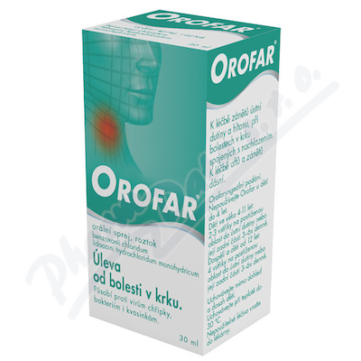 Orofar 2 mg/ml+1.5 mg/ml orm.spr.sol.1x30ml+apl CZ