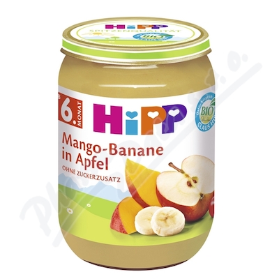 HiPP OWOCE BIO Jabłka z mango i bananami 190g