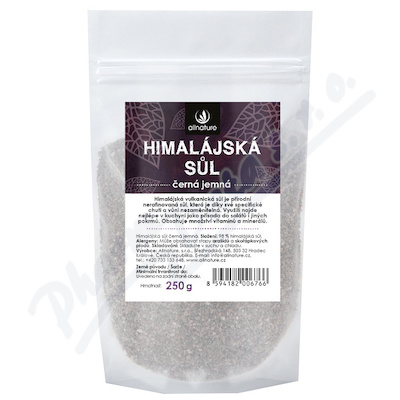 Allnature Himalajska sól czarna 250 g