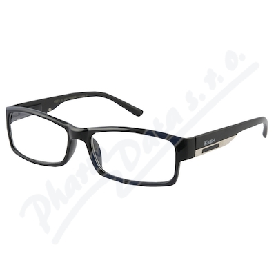 Brýle čtecí +3.50 FLEX černé s kov.doplňkem