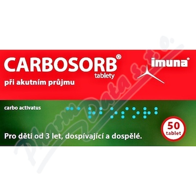 Carbosorb 320mg tbl. nob. 50