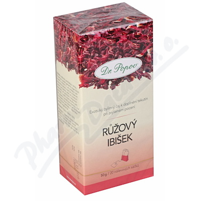 Dr.Popov Herbata Różowy Hibiskus 20x2.5g