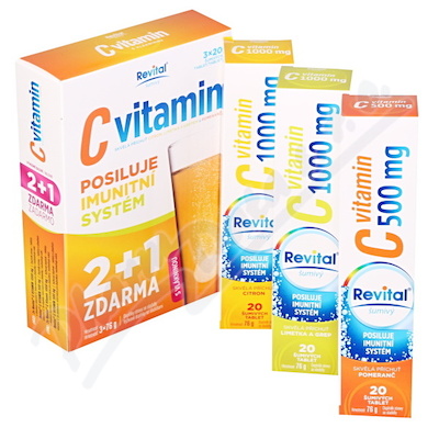 Revital C witamina 3x20 eff.tabletek 2+1 gratis