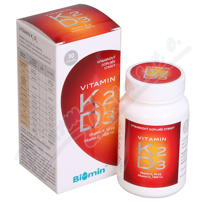 Vitamin K2+D3 1000 I.U. tob.30 Biomin