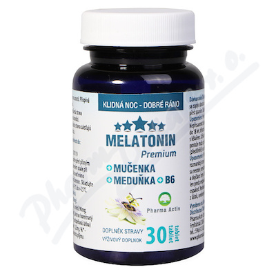 Melatonin Premium Męczennica Melisa +B6 30 tabletek