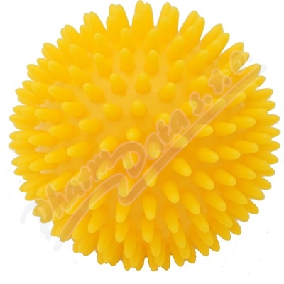 KineMAX Hedgehog Masážní míček ježek 9cm žlutý
