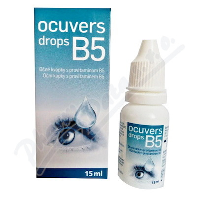 Ocuvers drops oční kapky s provitamínem B5 15ml