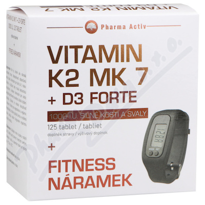 Witamina K2 MK 7 + D3 Forte tbl.125 + Fitness prezent