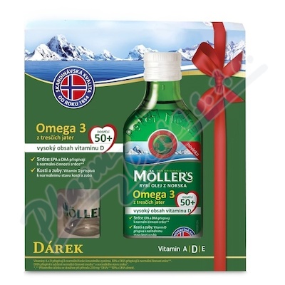 Mollers Omega 3 50+ 250ml zestaw prezentowy