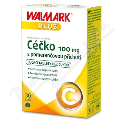Walmark Céčko witamina C 100mg pomarańcza tab.30
