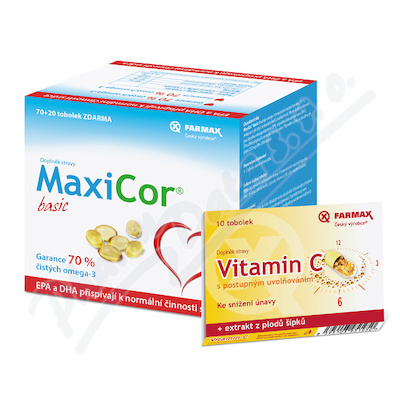 MaxiCor basic tob. 90 + witamina C GRATIS