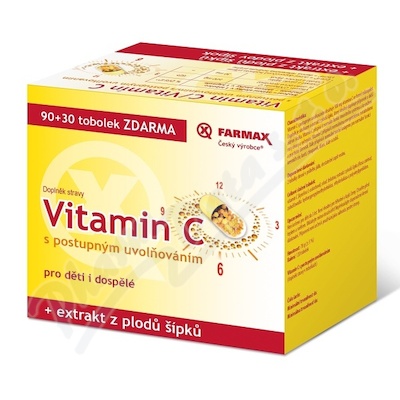 Farmax Witamina C stopniowe uwalnianie tob. 90+30