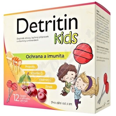 Detritin Kids lizaki na odporność wiśnia 12szt