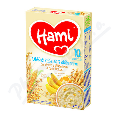 Hami ml. kaszka 7 zbóż banan+chrup.+cornfl.225g 10M