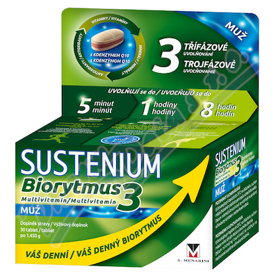 Sustenium Biorytmus 3 multiwitamina MĘŻCZYZNA tbl.30