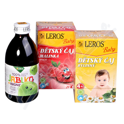 LEROS BABY sok jabł.-aronia250ml+herb.zioł.i owocowa20x1.8/2g