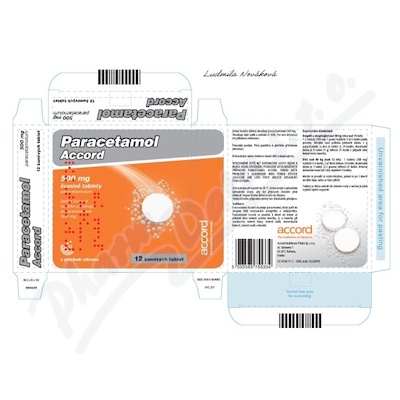 Paracetamol Accord 500mg tbl.eff.12