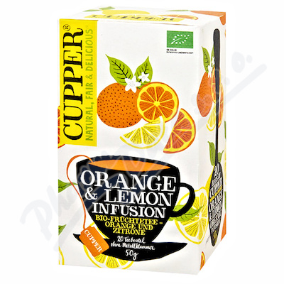 Cupper BIO čaj Orange & Lemon 20 n.s.