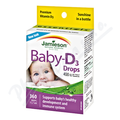 JAMIESON Baby-D3 Witamina D3 400 IU krople 11.7ml