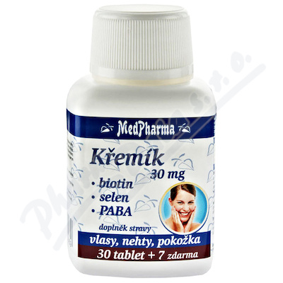 MedPharma Krzem 30mg+Biotyna+PABA tbl.37
