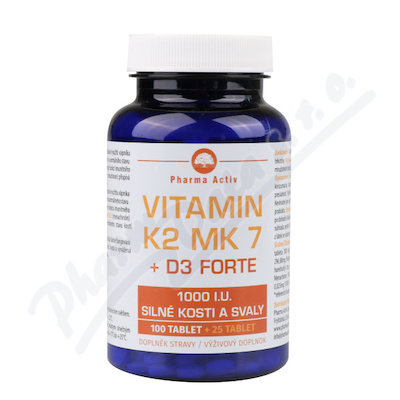 Witamina K2 MK7 + D3 FORTE 1000 I.U. 125 tabletek