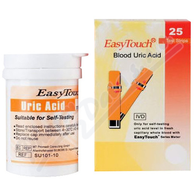 Proužky EASY TOUCH - kyselina močová 25 ks
