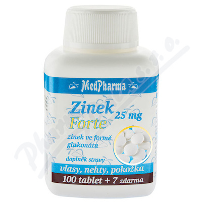 MedPharma Cynk 25 mg Forte tbl.107