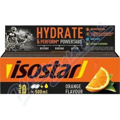 ISOSTAR Powertabs musujące tabletki orange 10x12g