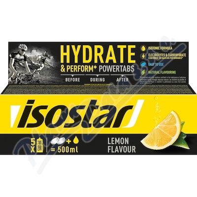 ISOSTAR Powertabs musujące tabletki lemon 10x12g