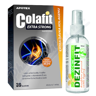 COLAFIT EXTRA STRONG 30 kostek+dezynfekcja grat. 100ml