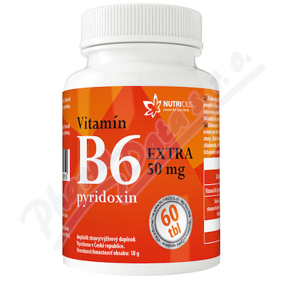 Witamina B6 EXTRA - pirydoksyna 50 mg tbl.60