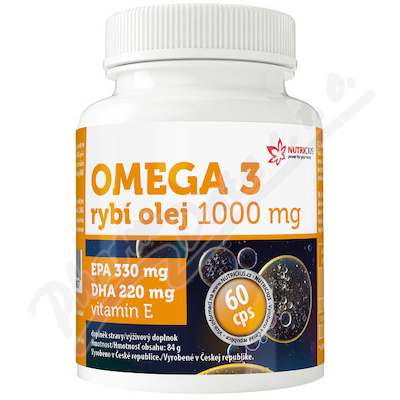 Omega 3 TRAN 1000mg EPA330mg/DHA220mg cps.60