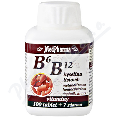 MedPharma B6 B12+kwas foliowy tbl.107