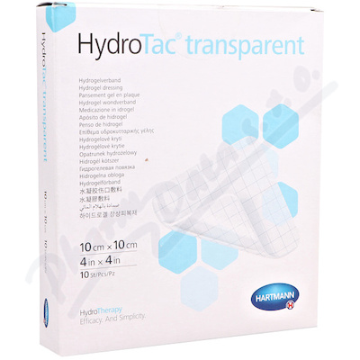 Hydrotac Transparent sterilní 10x10cm 10ks