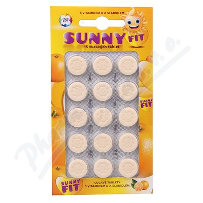 SunnyFit Vitamin D pro děti 15 cucavých tablet