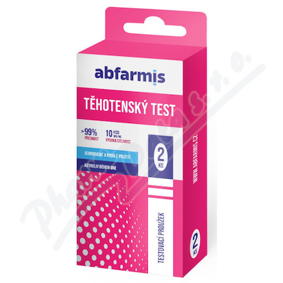 Abfarmis Těhotenský test 10mIU/ml 2ks