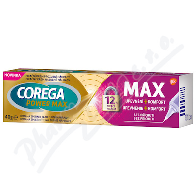 Corega Power Max Upevnění+Komfort fixační krém 40g
