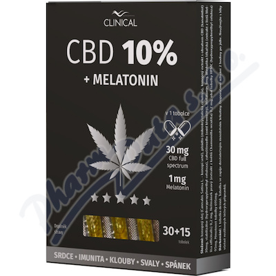 CBD 10% + Melatonin tob.30+15 Clinical